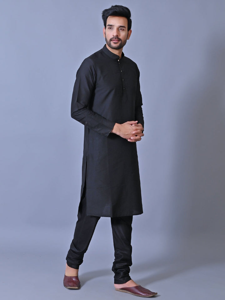 Solid Black Kurta Set