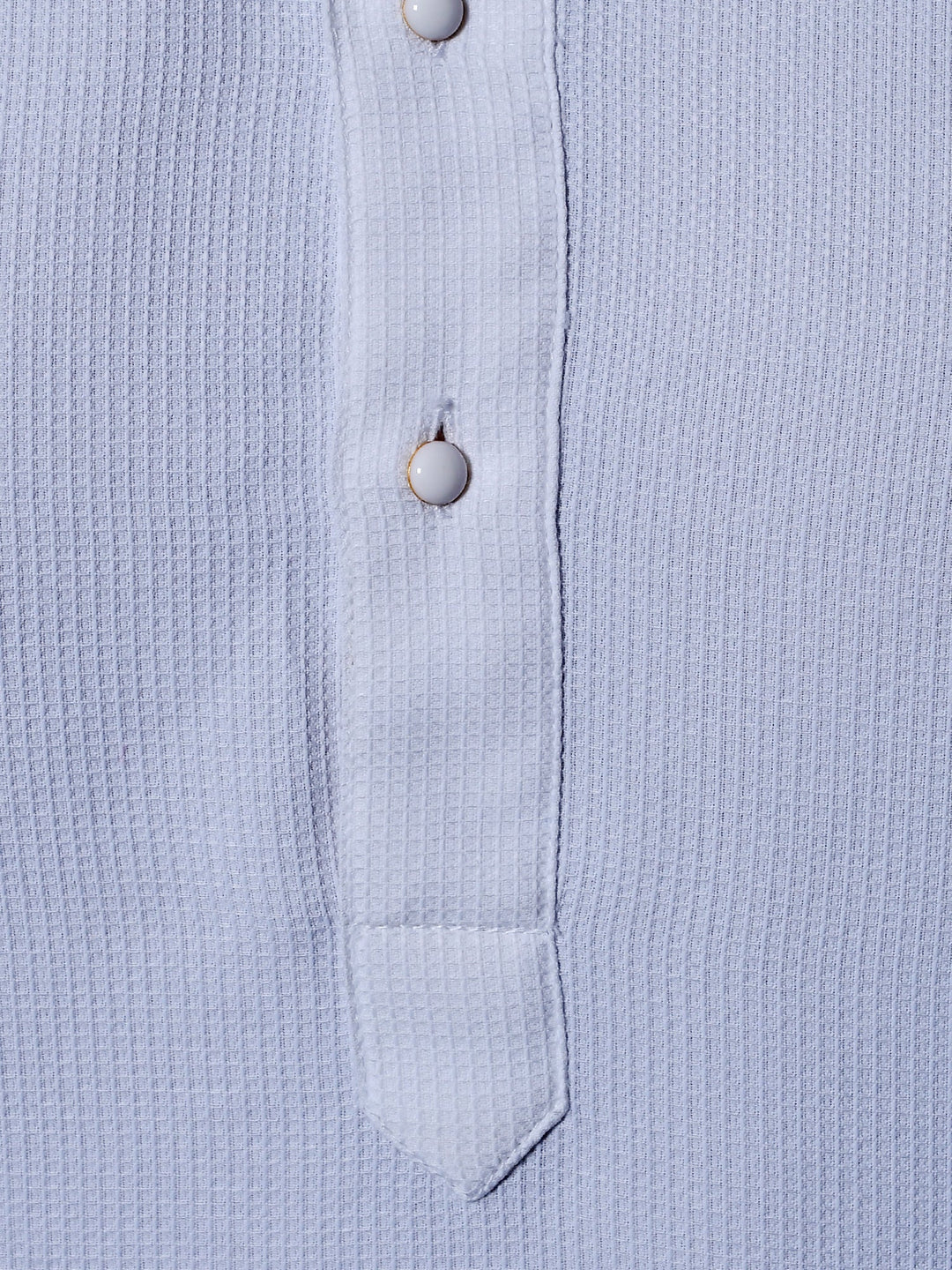 Textured White Kurta Set