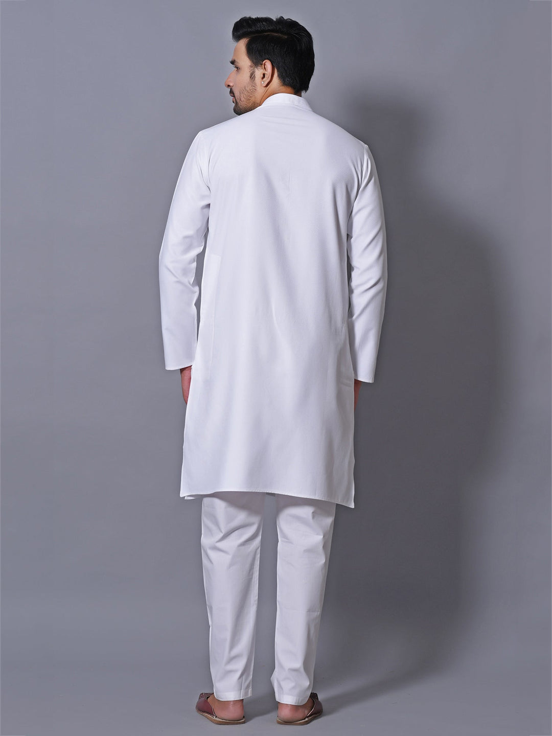 Solid White Kurta Set