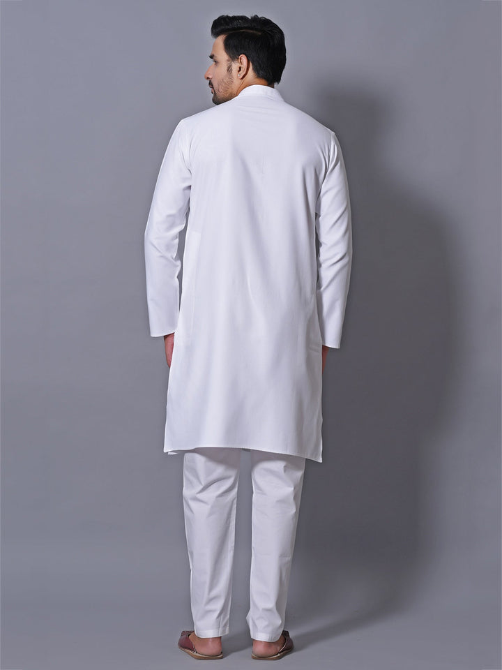 Solid White Kurta Set