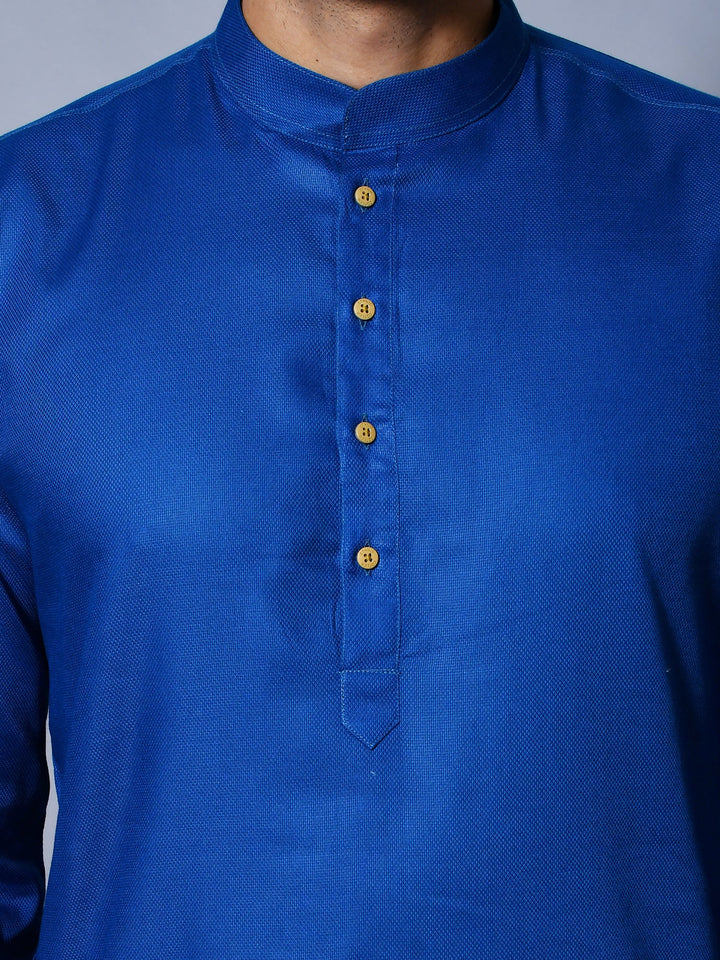 Solid Blue Kurta Set