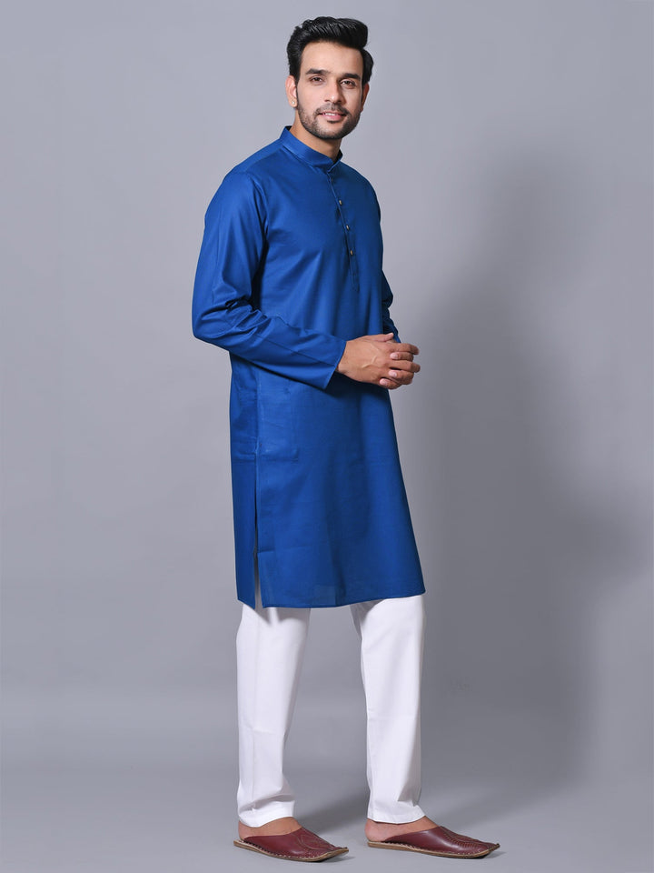 Solid Blue Kurta Set