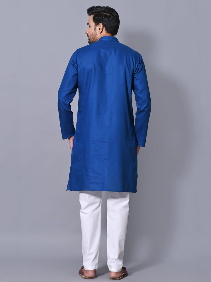 Solid Blue Kurta Set