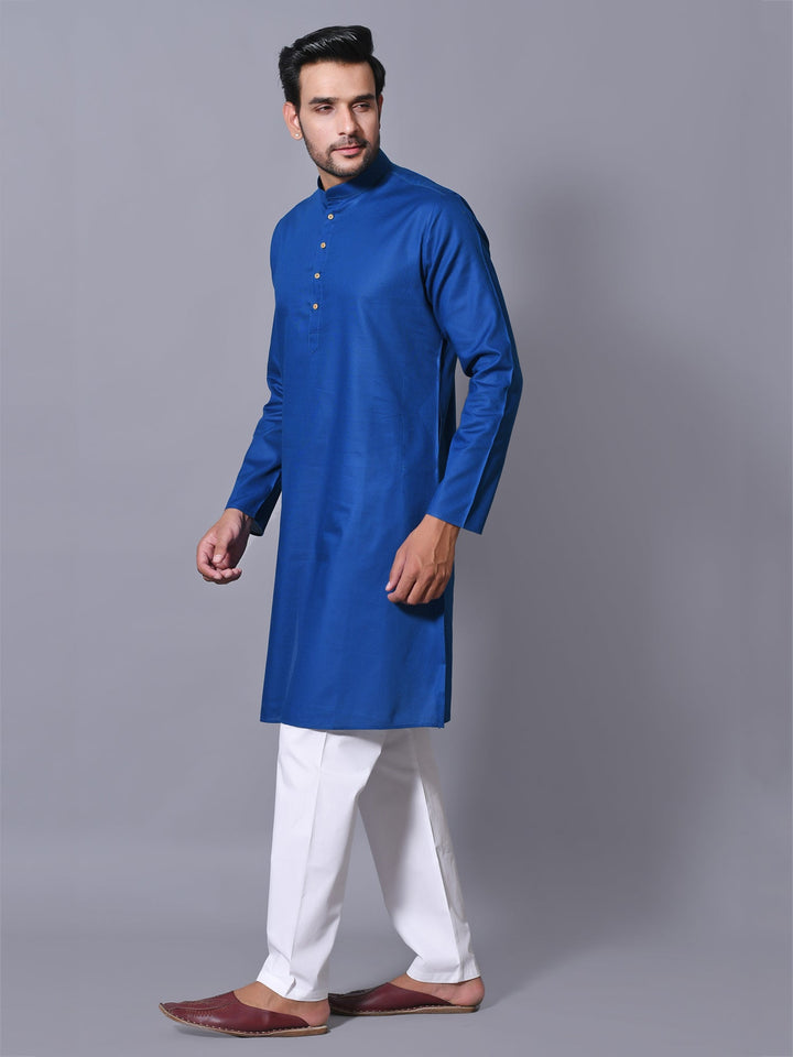 Solid Blue Kurta Set