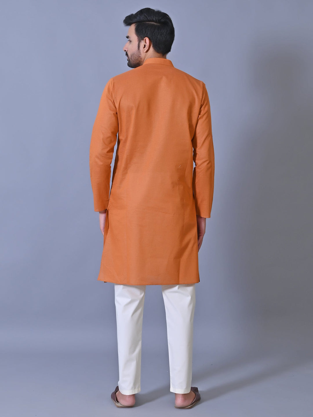 Textured Rust Kurta Set