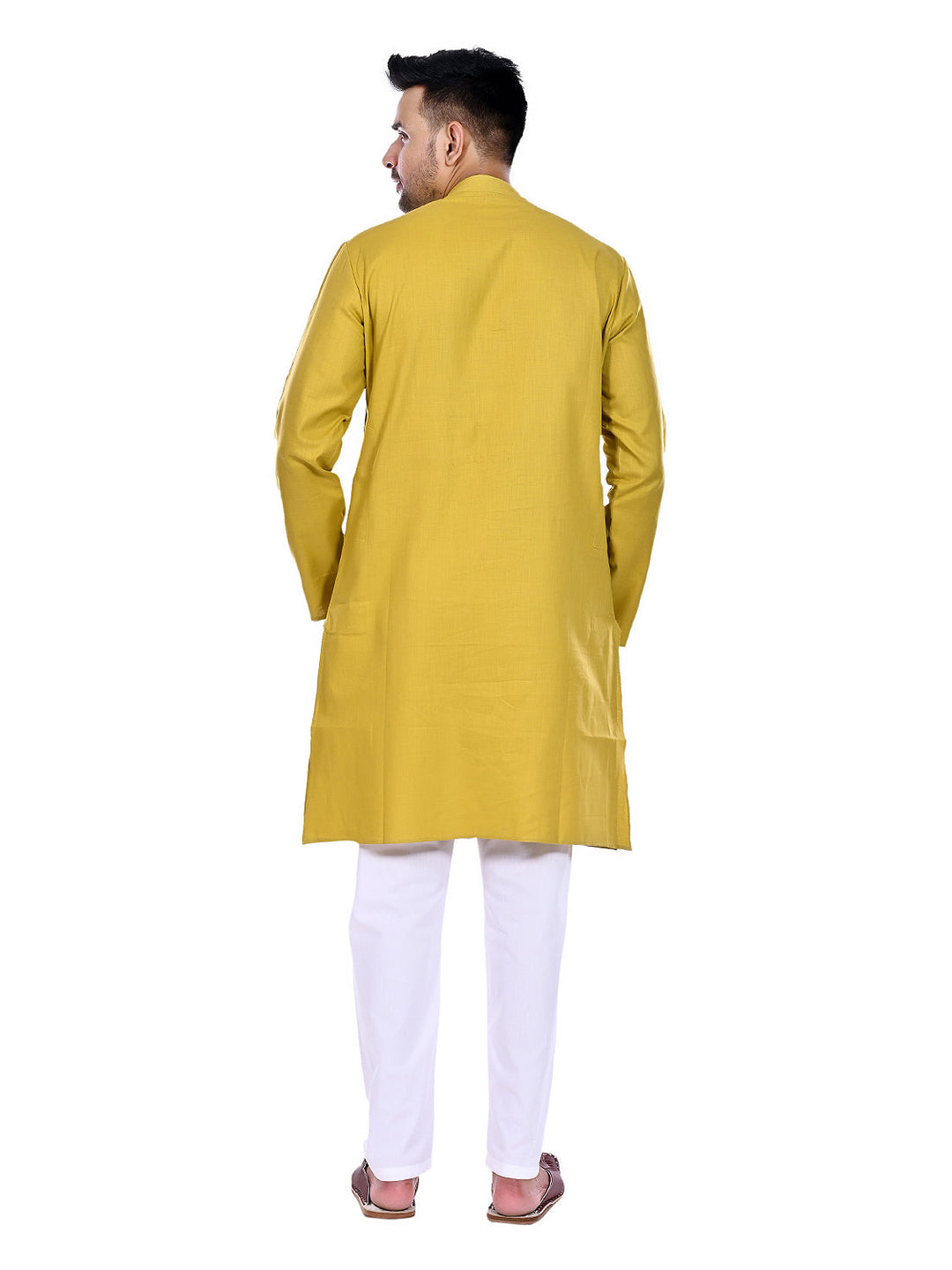 Solid Gold Kurta Set