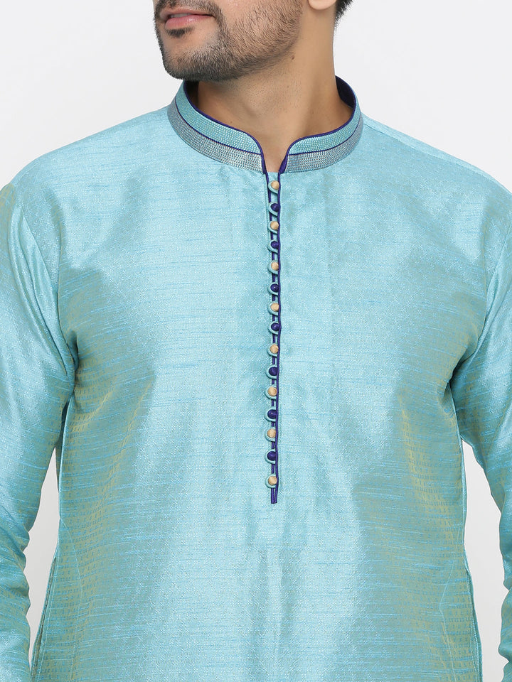 Solid Turquoise Blue Kurta Set
