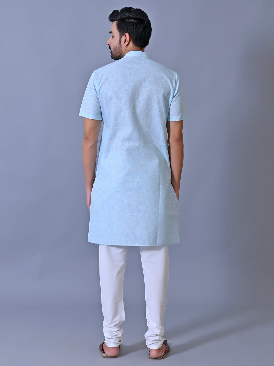 Textured Blue Kurta Top