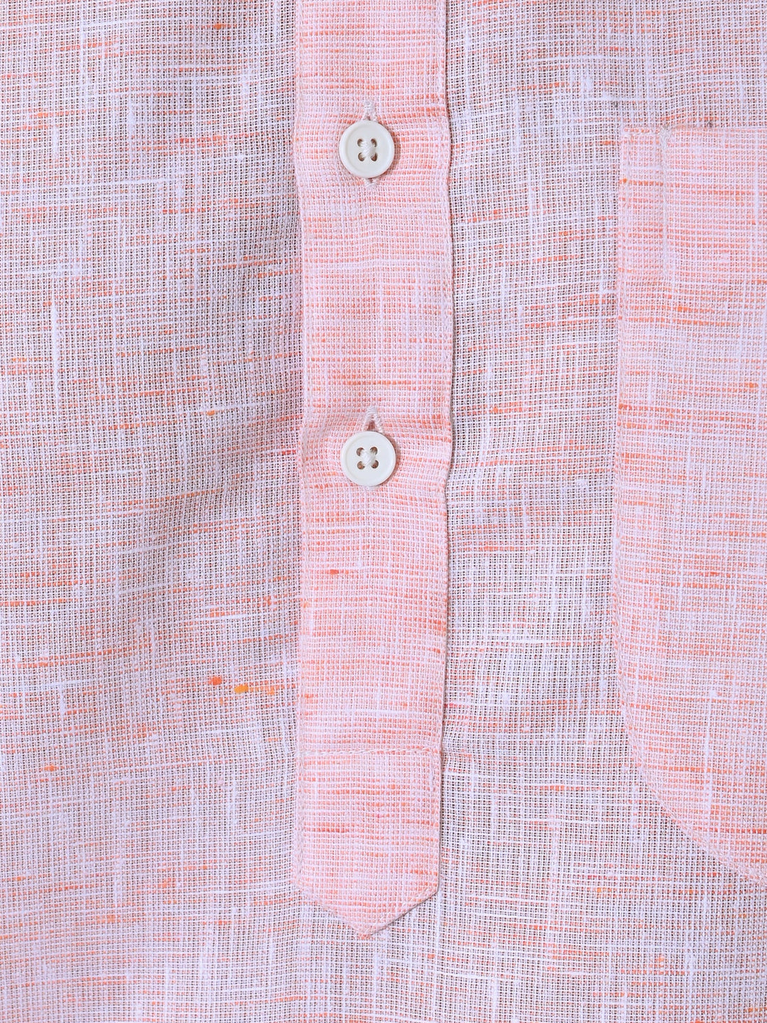 Textured Orange Kurta Top