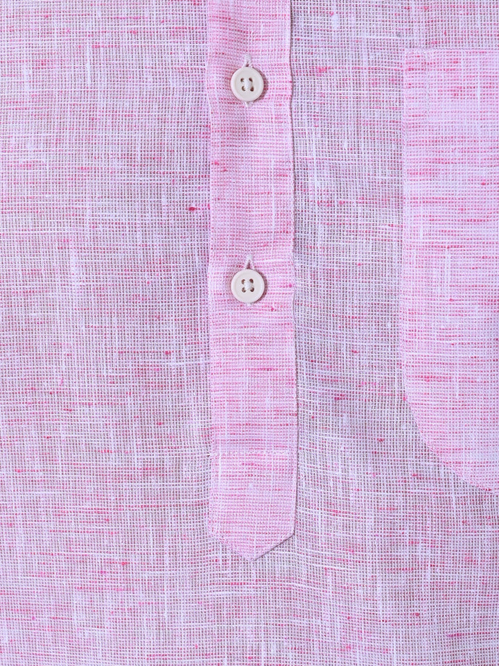 Textured Pink Kurta Top