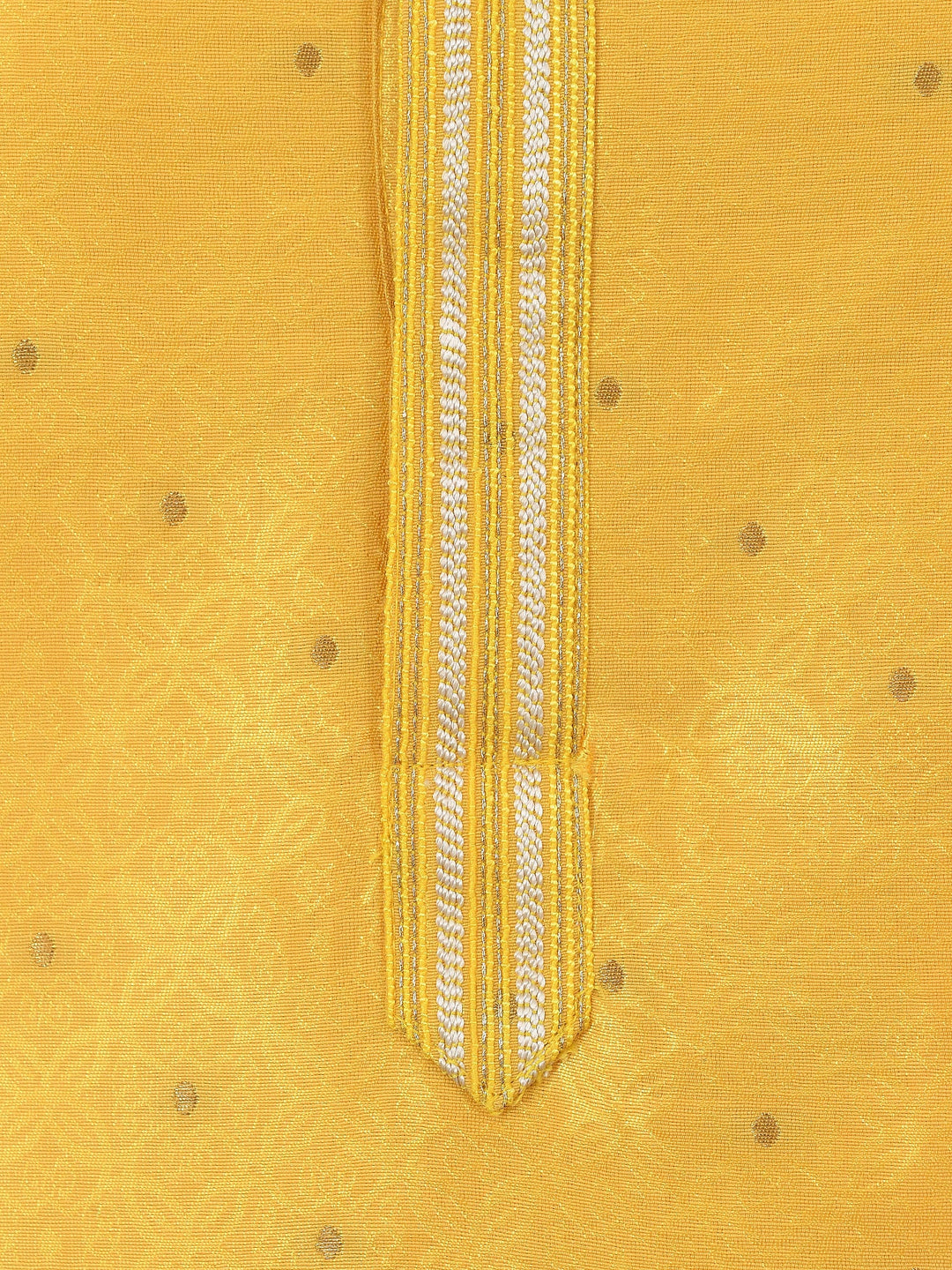Textured Mustard Kurta Set