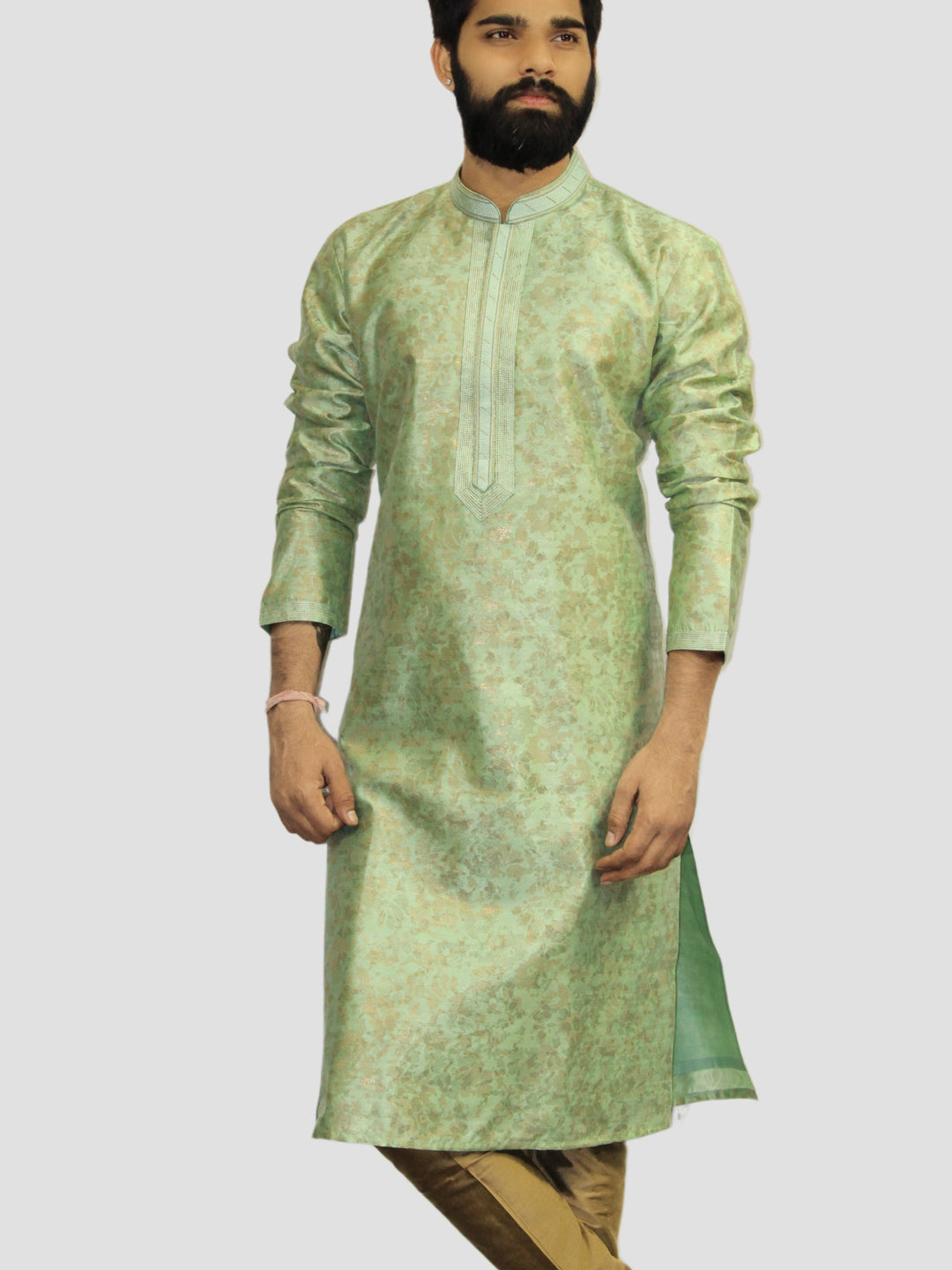 Floral Green Kurta Set