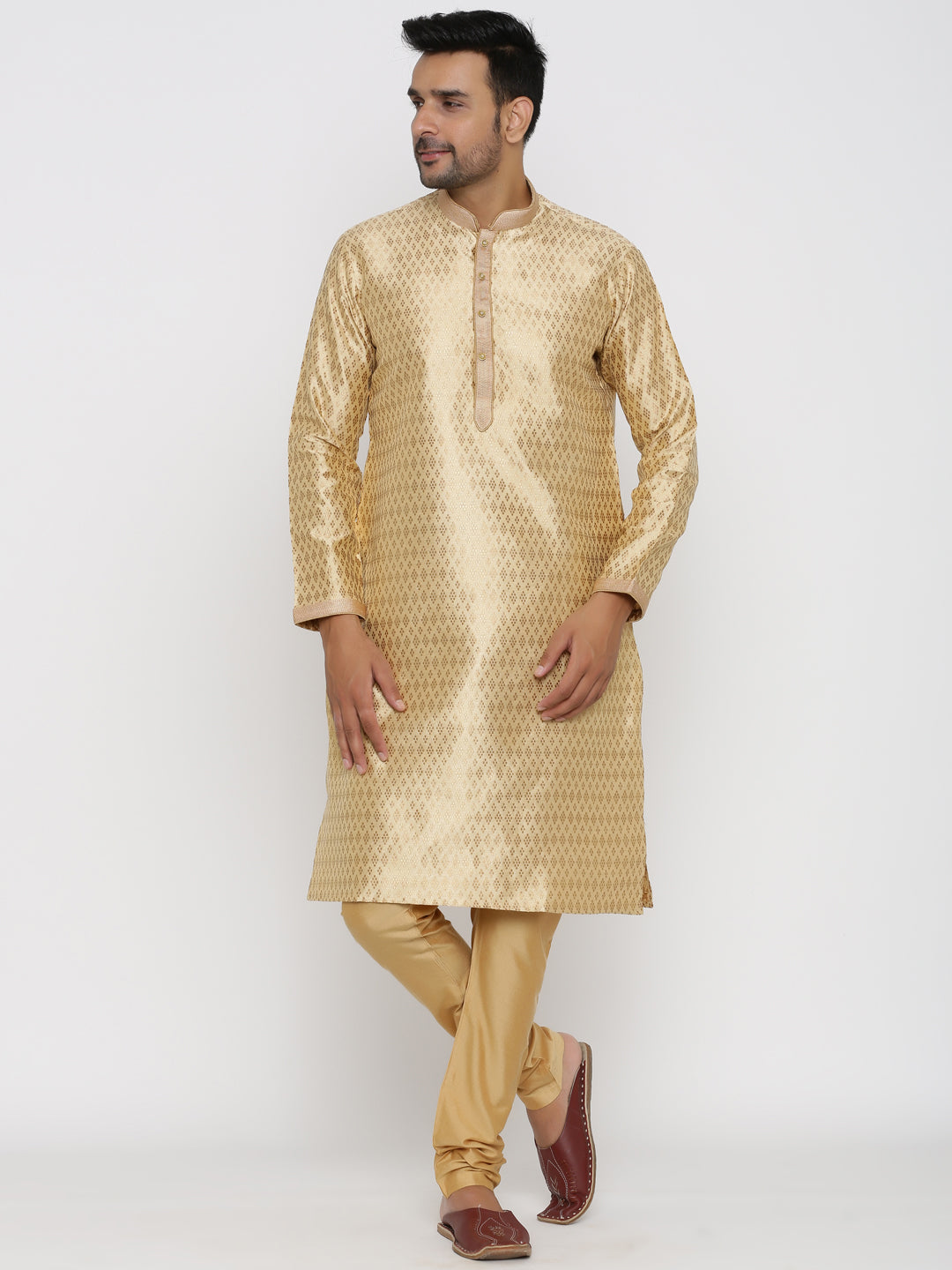 Floral Gold Kurta Set