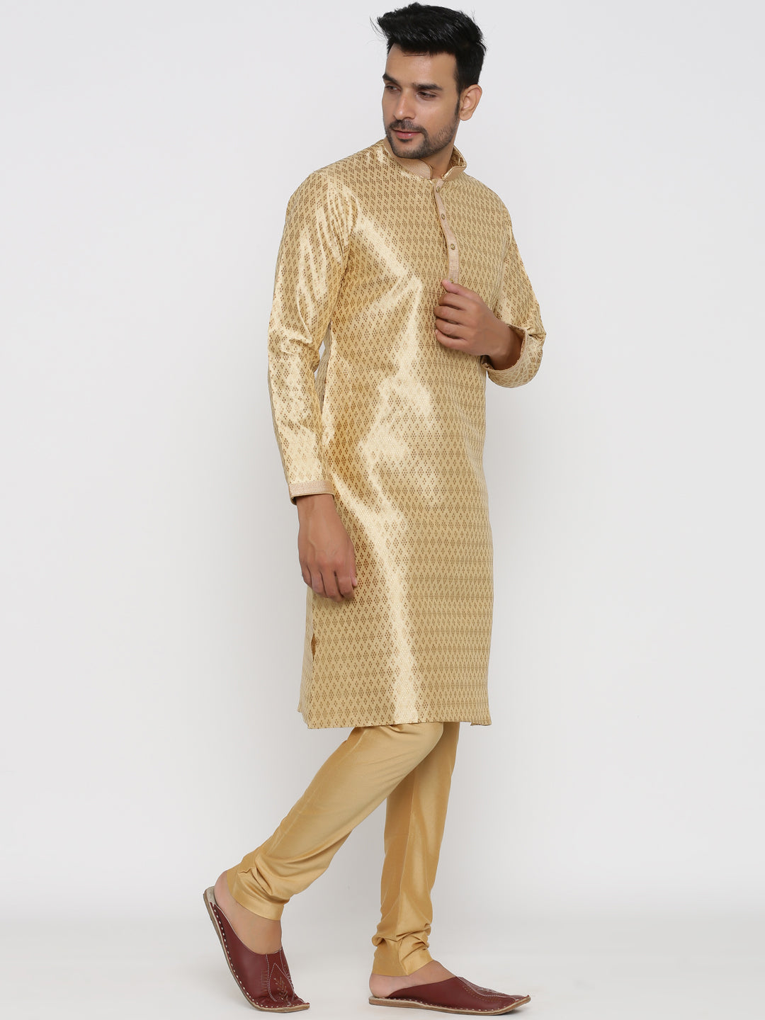 Floral Gold Kurta Set