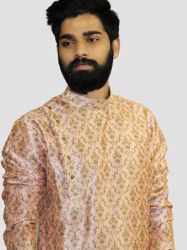 Floral Peach Kurta Set