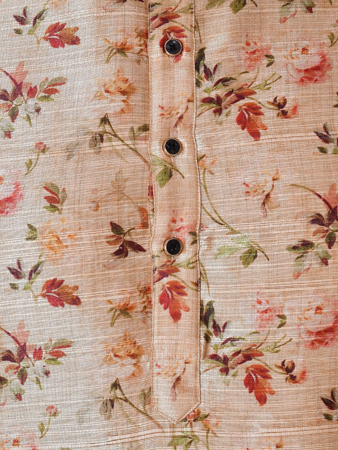 Floral Tan Kurta Set