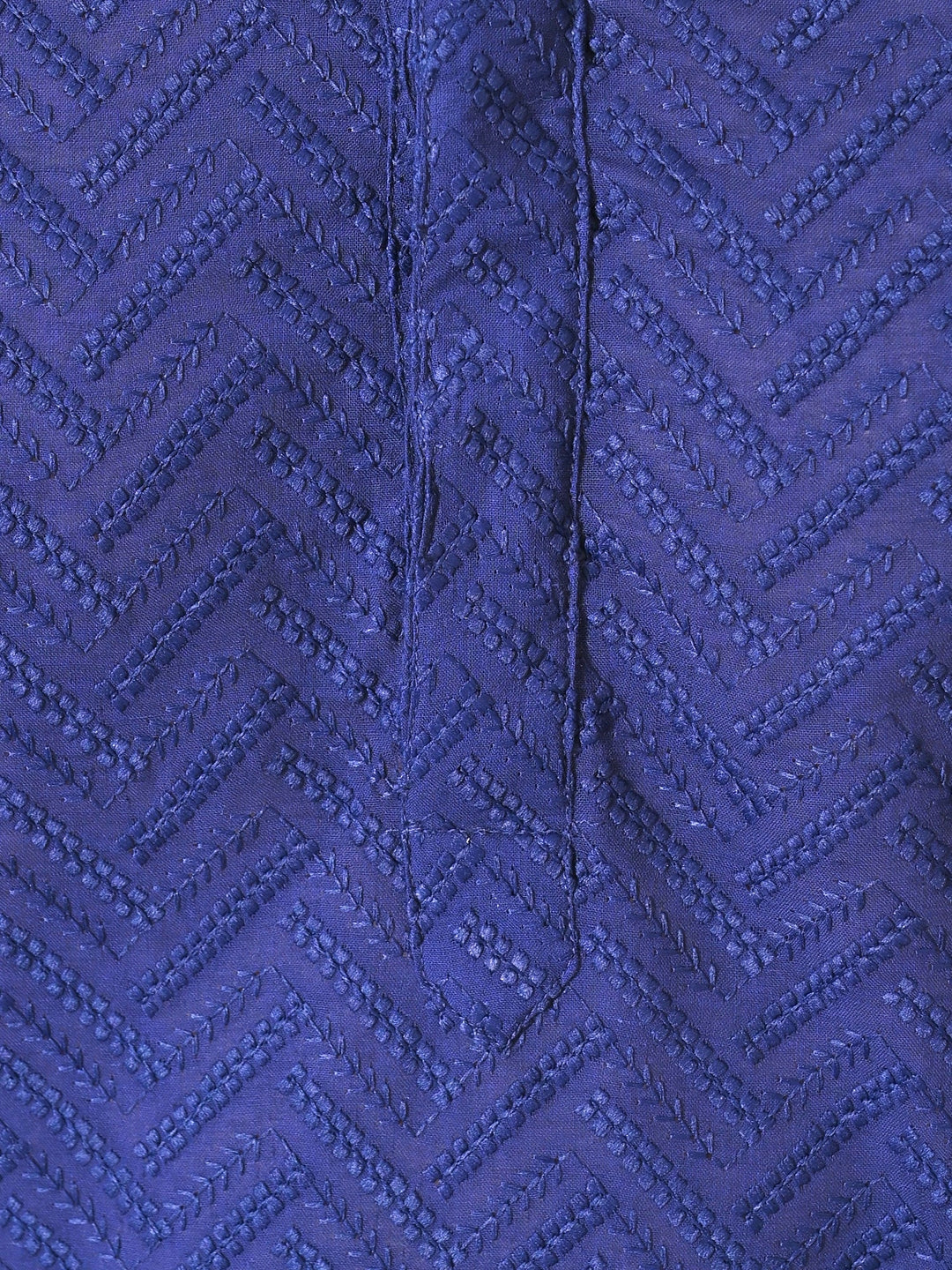 Chikan Blue Kurta Set