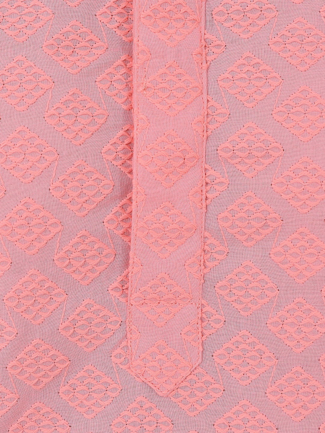 Chikan Pink Kurta Set