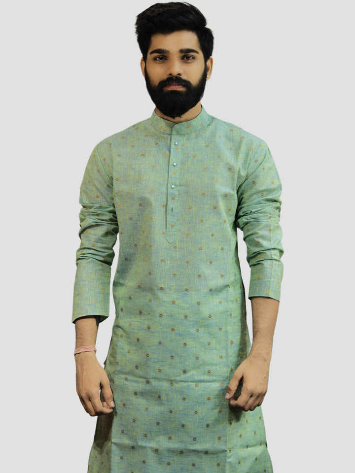 Ethnic Motifs Green Kurta Set