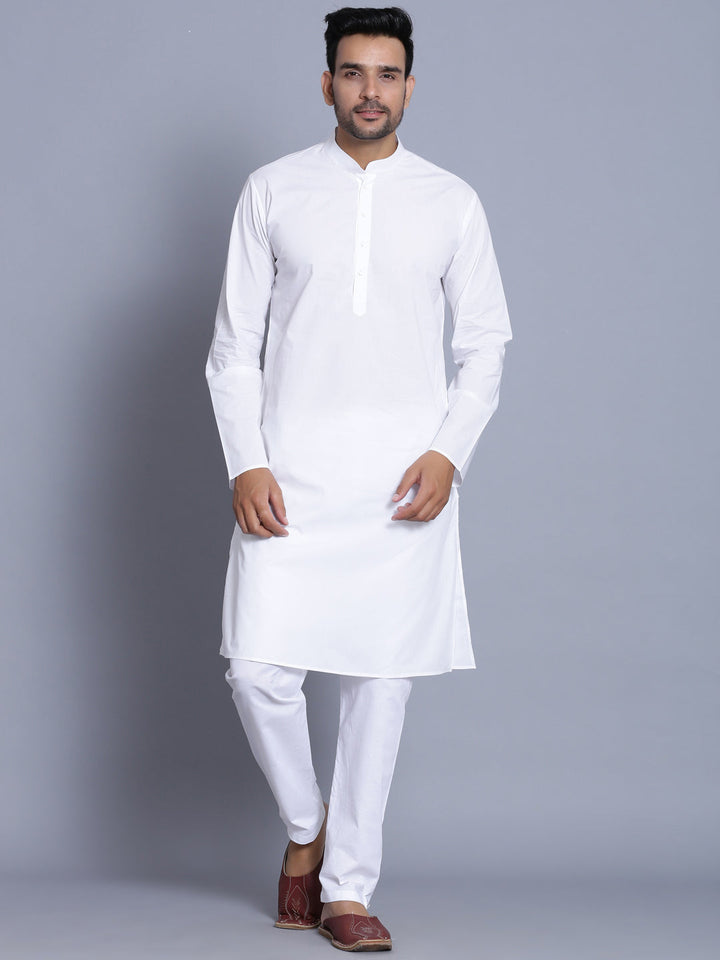 Solid White Kurta Set