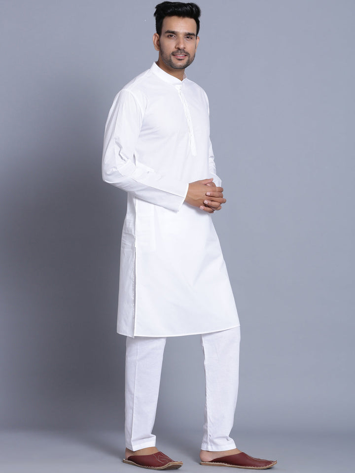 Solid White Kurta Set