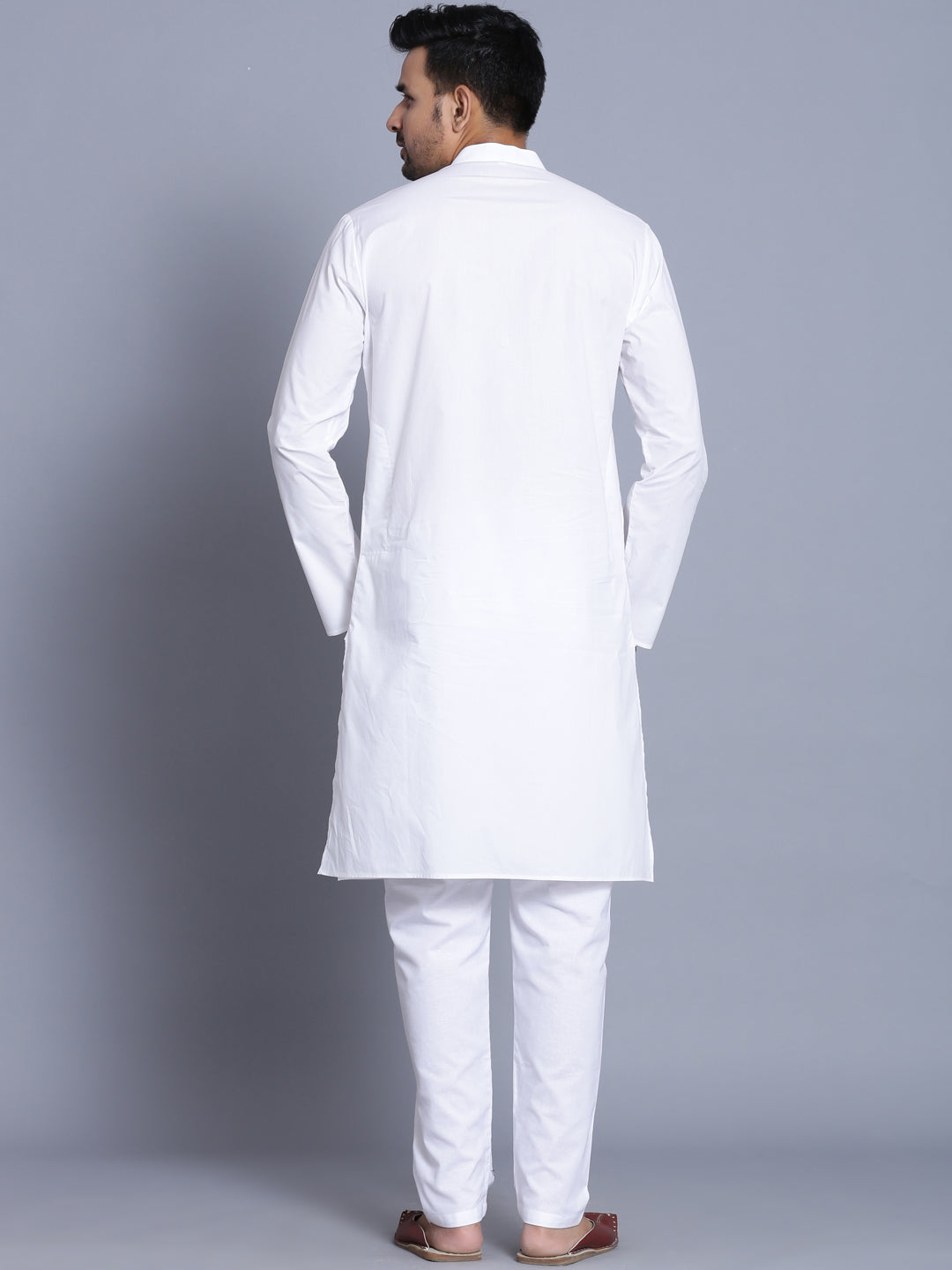 Solid White Kurta Set