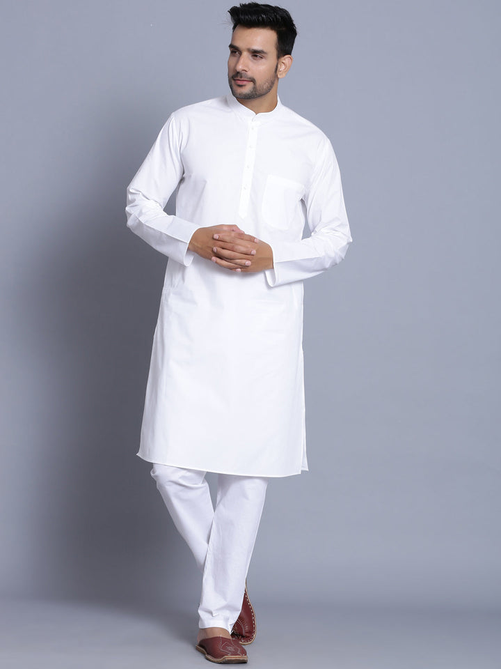 Solid White Kurta Set