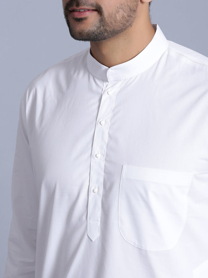 Solid White Kurta Set