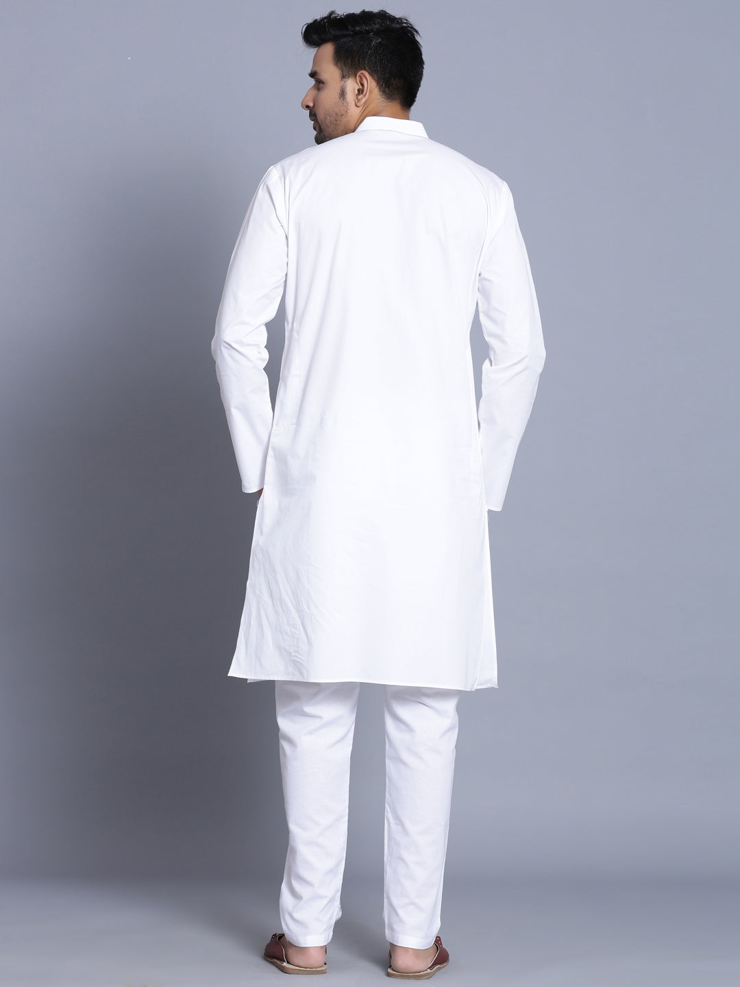 Solid White Kurta Set