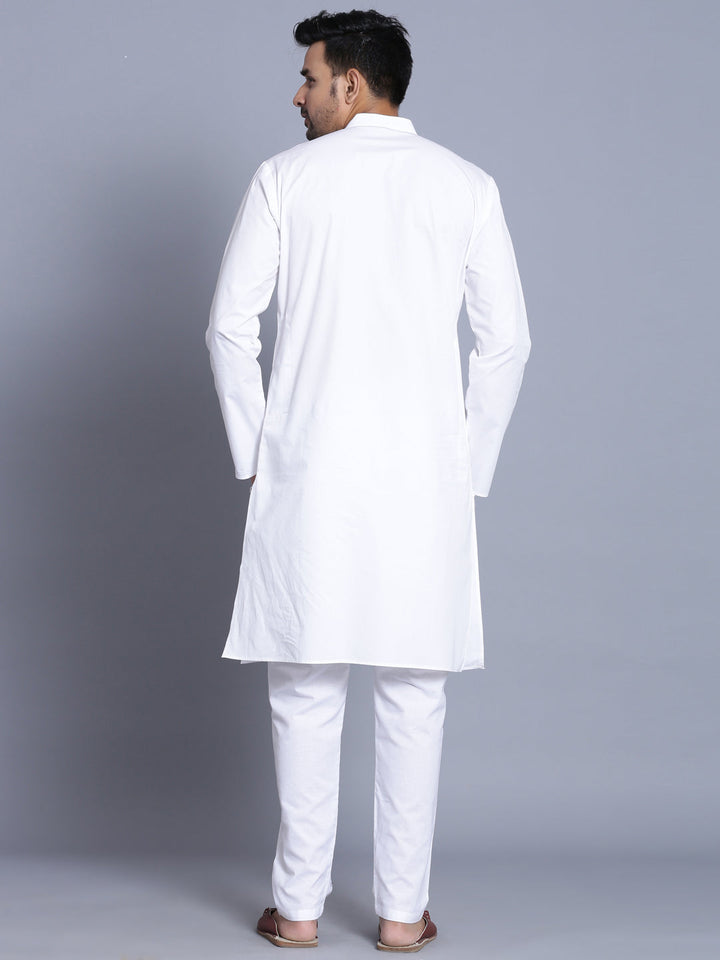 Solid White Kurta Set