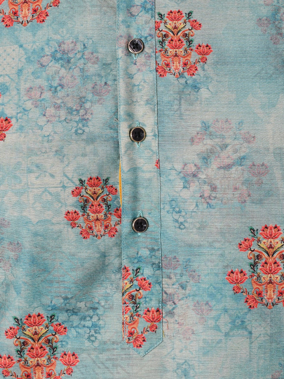 Floral Sea Green Kurta Set