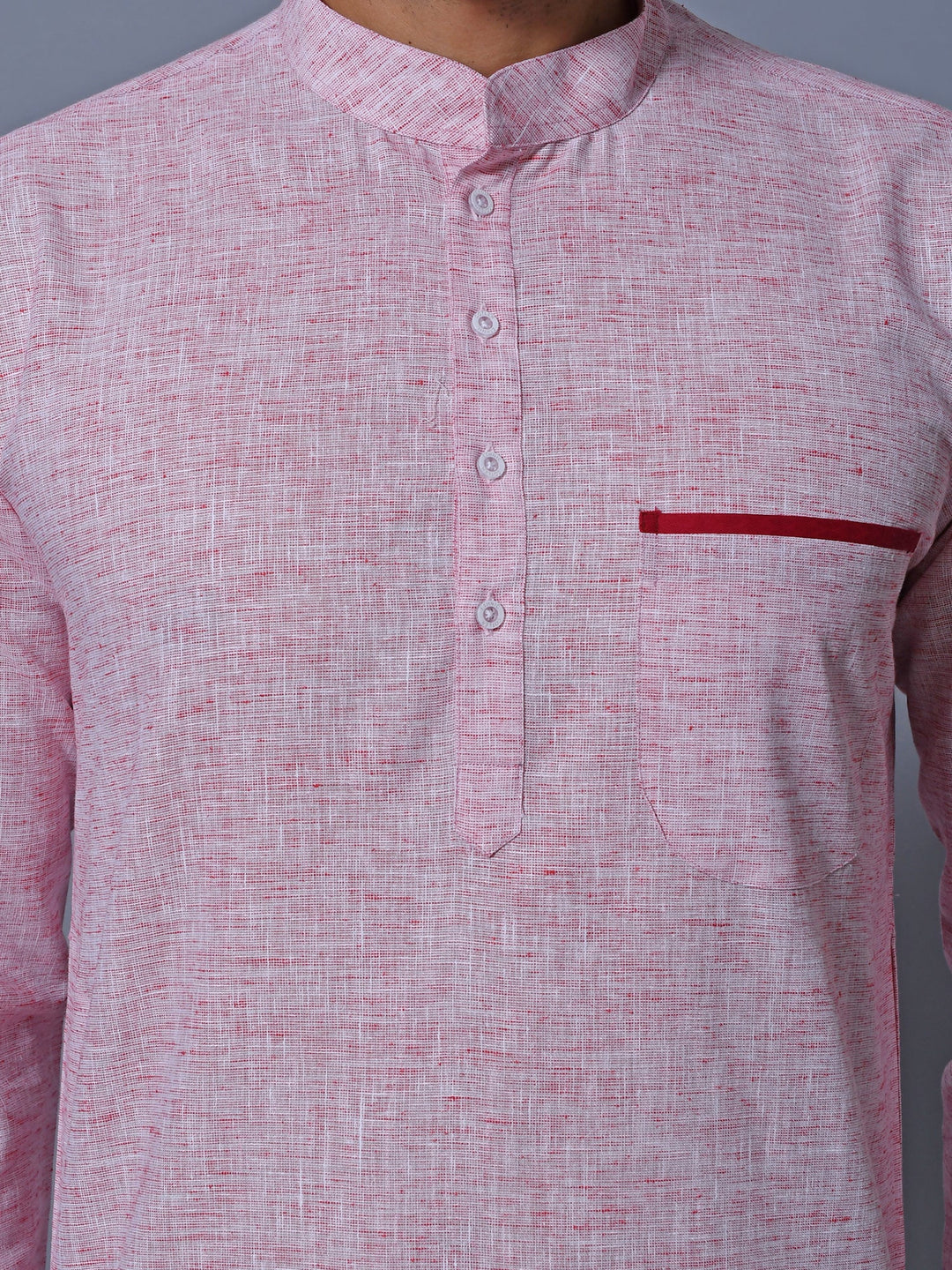 Textured Pink Kurta Set