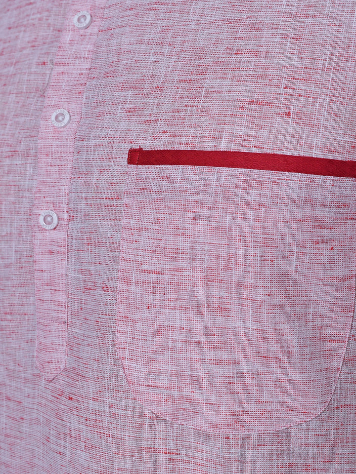 Textured Pink Kurta Set