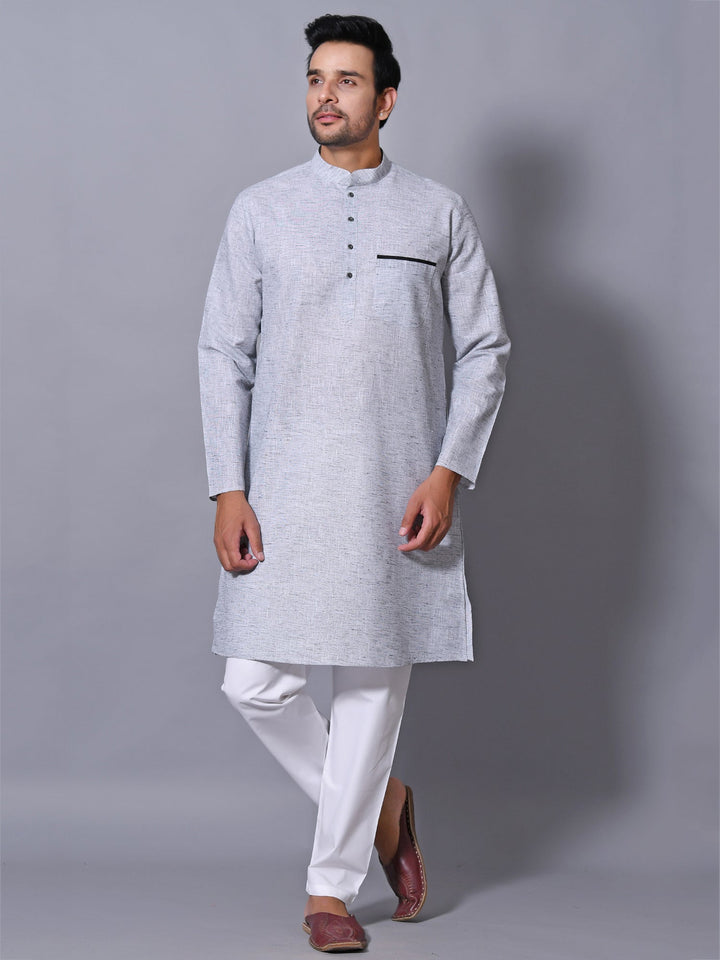 Textured Metallic Kurta Set