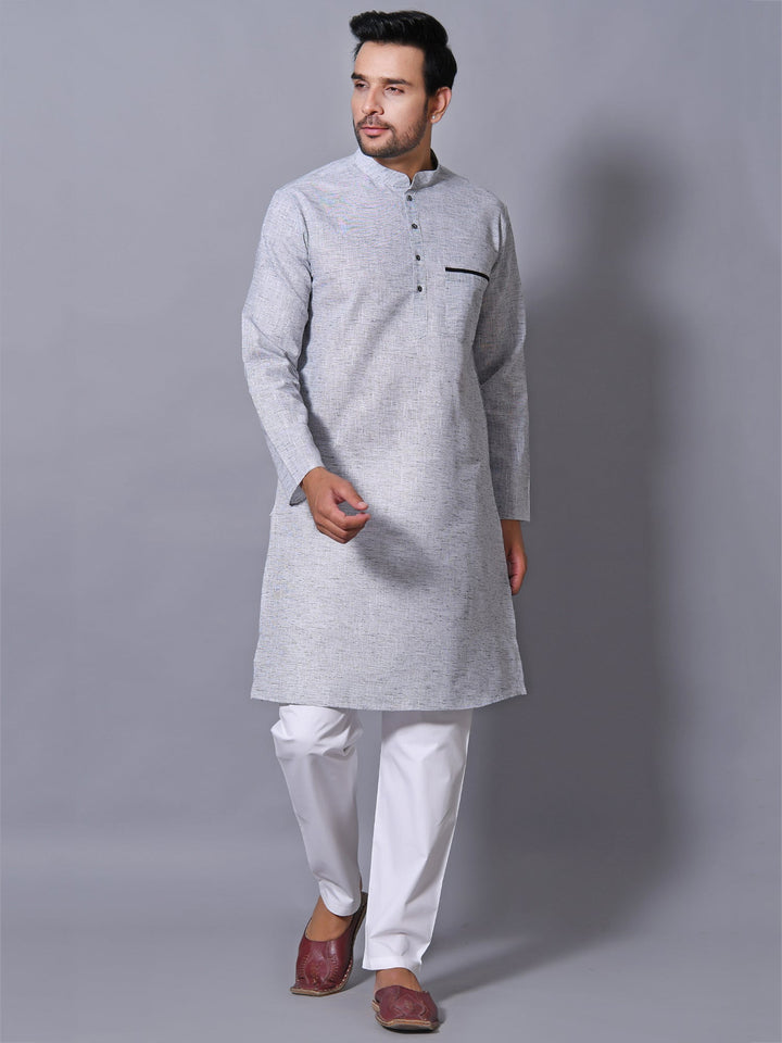 Textured Metallic Kurta Set