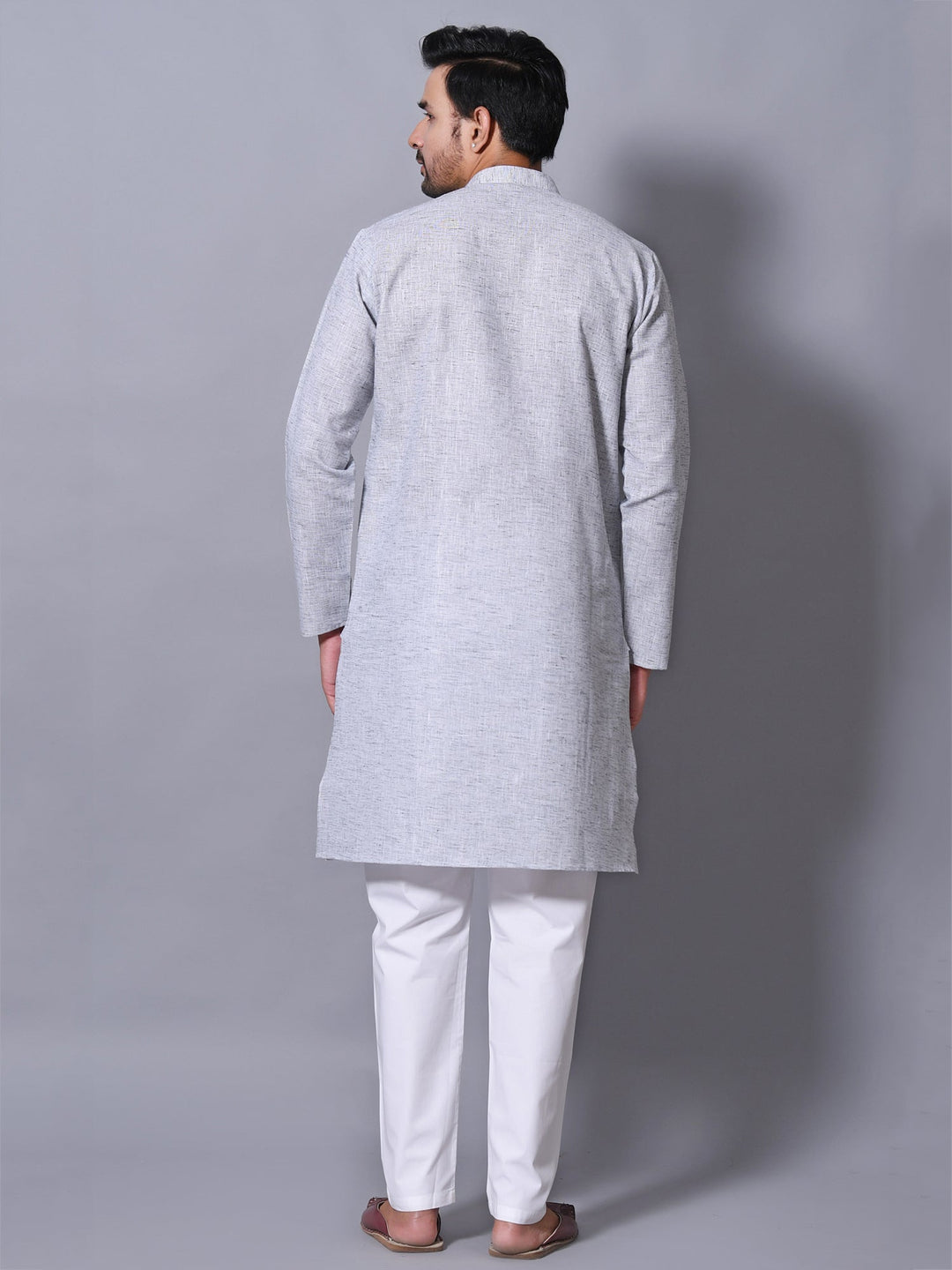 Textured Metallic Kurta Set