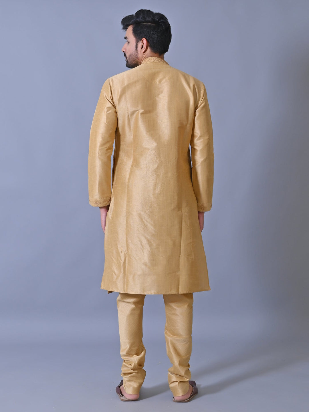 Ethnic Motifs Camel Brown Kurta Set