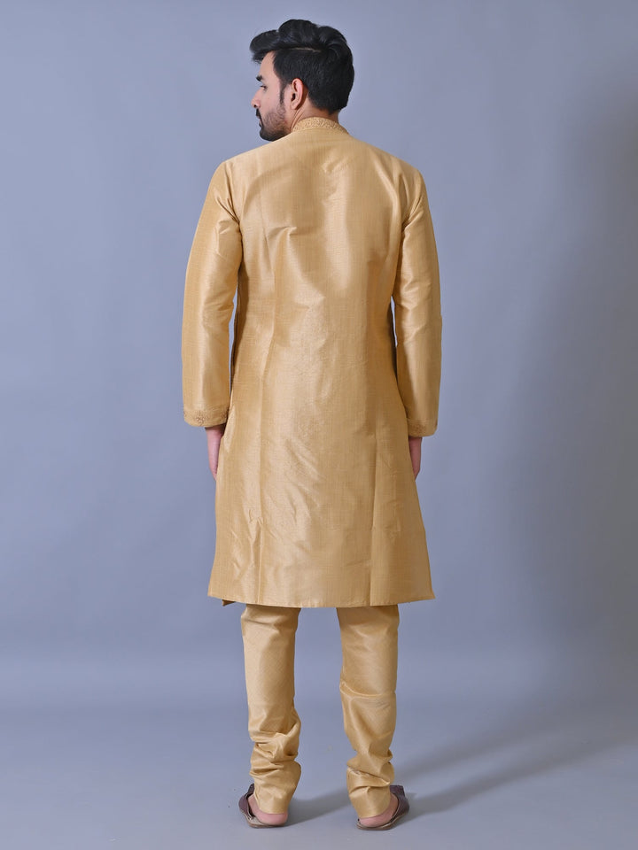 Ethnic Motifs Camel Brown Kurta Set