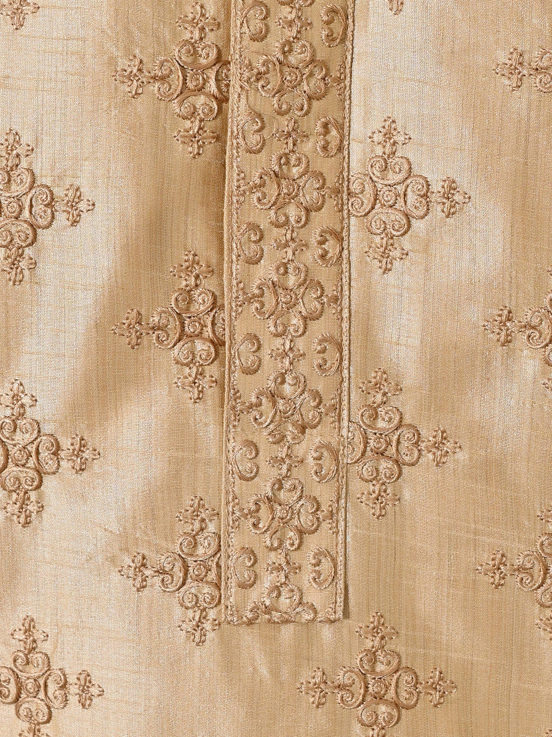 Ethnic Motifs Camel Brown Kurta Set