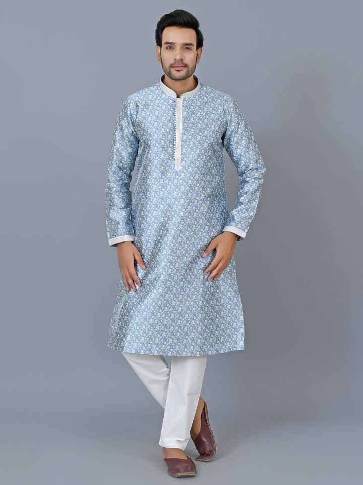 Floral Blue Kurta Set