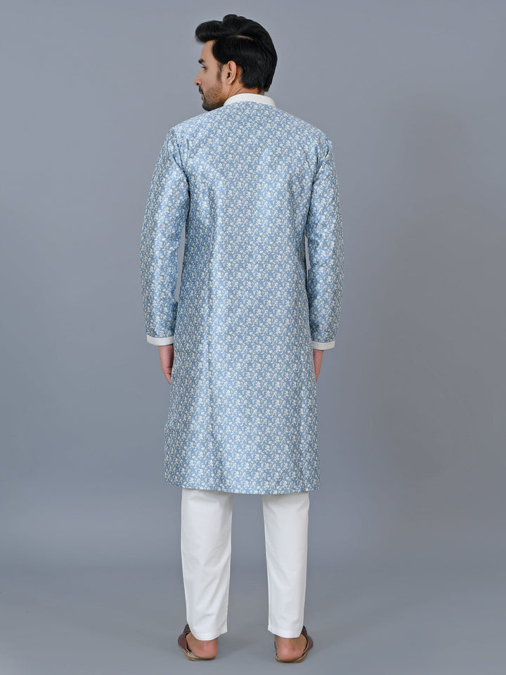 Floral Blue Kurta Set