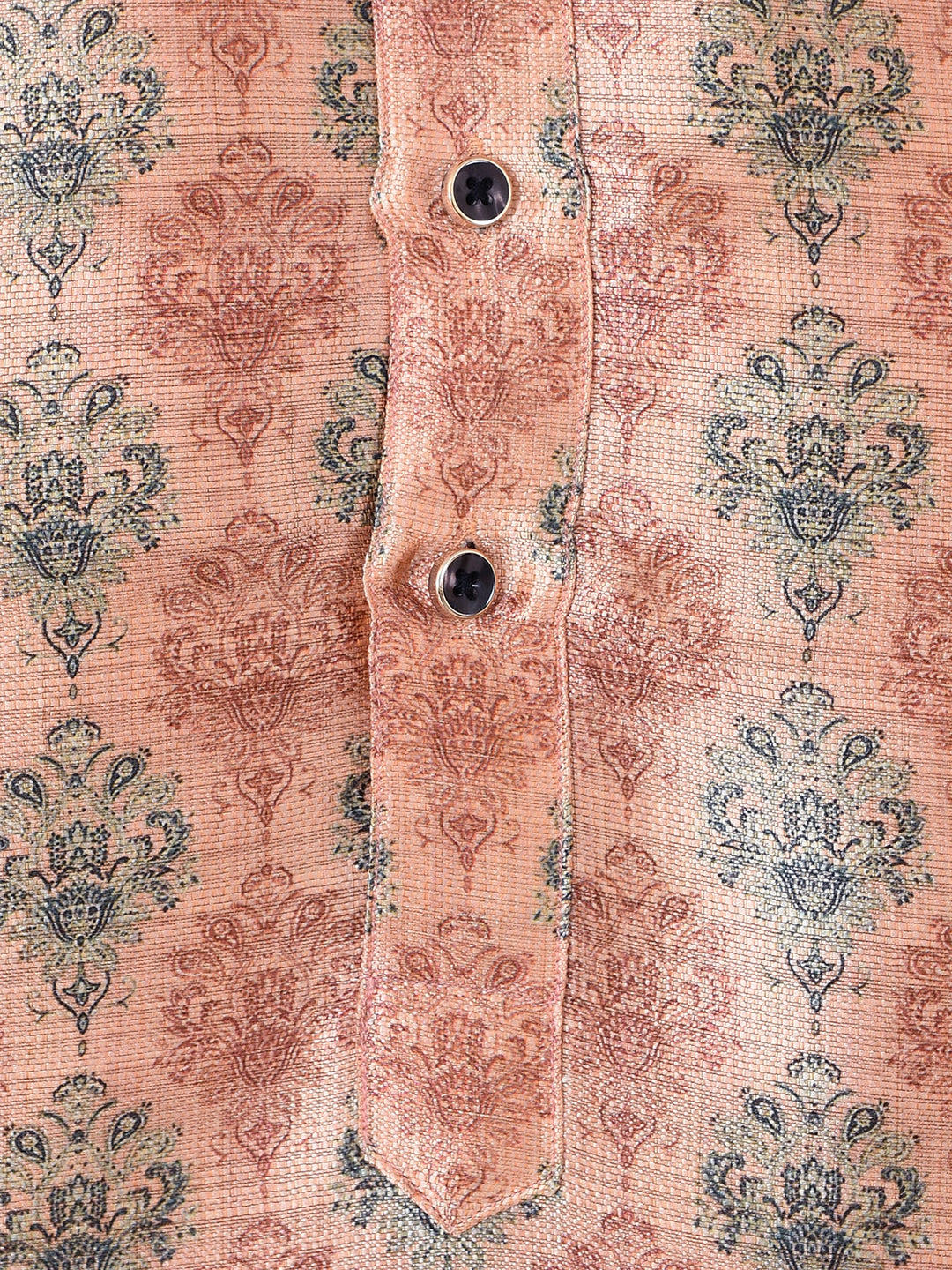 Ethnic Motifs Peach Kurta Set