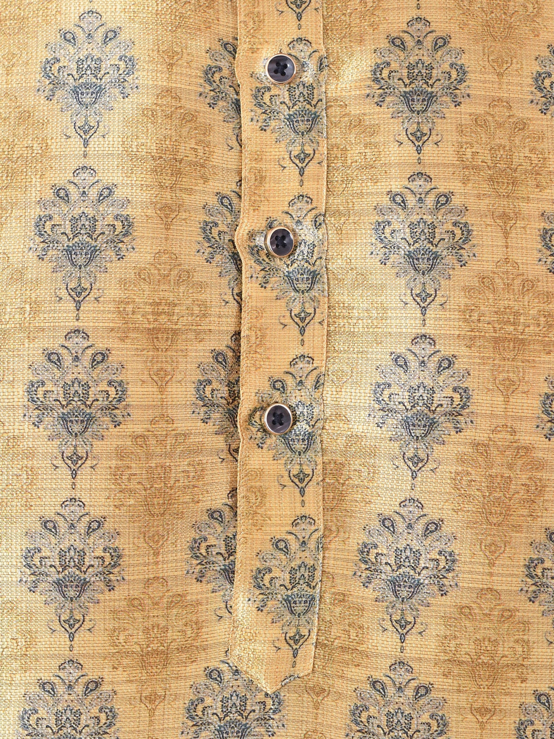 Ethnic Motifs Mustard Kurta Set