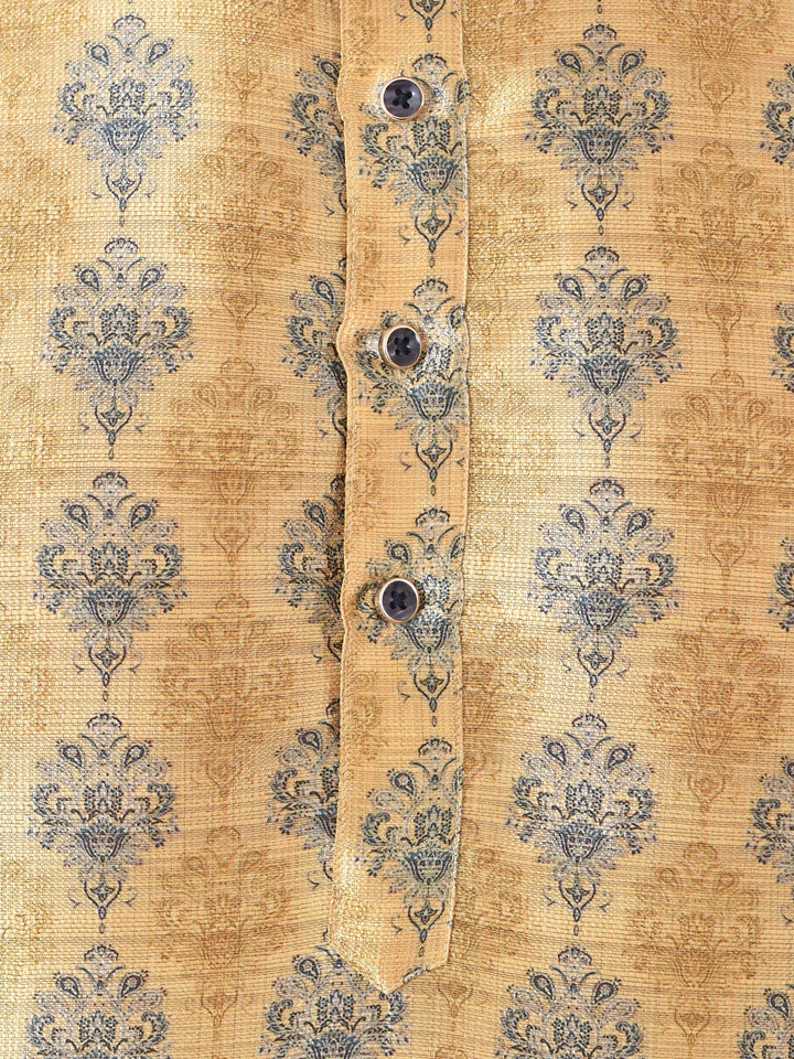 Ethnic Motifs Mustard Kurta Set