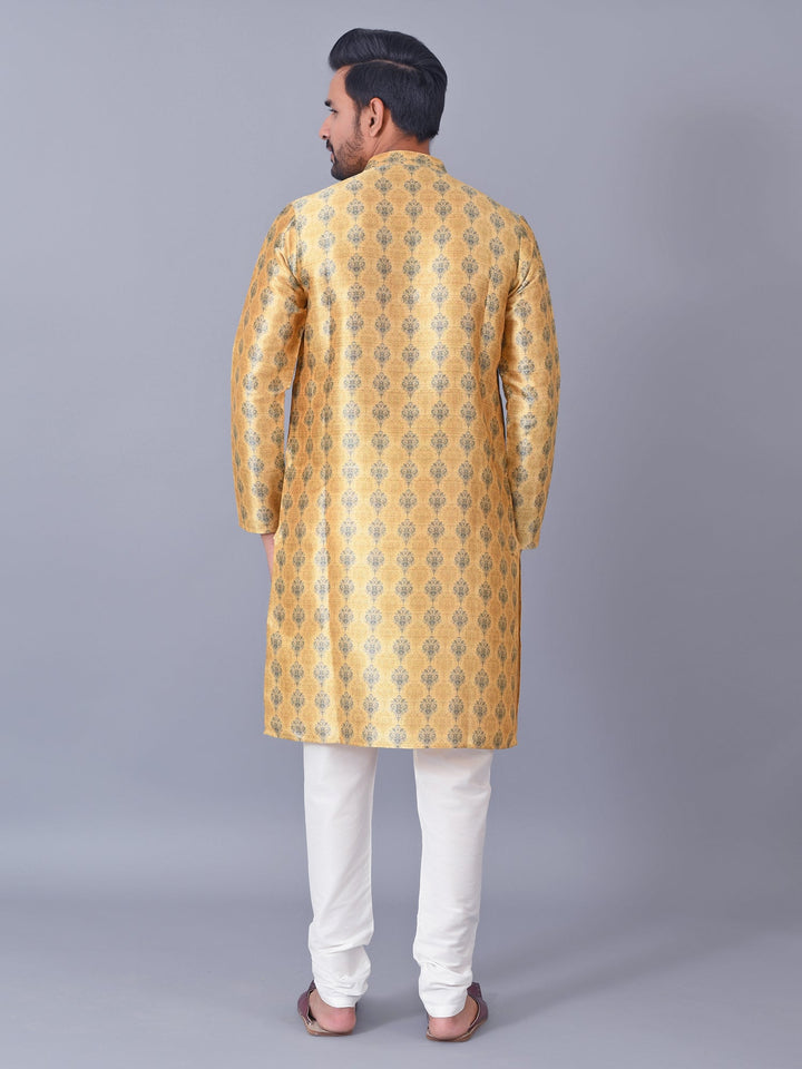 Ethnic Motifs Mustard Kurta Set