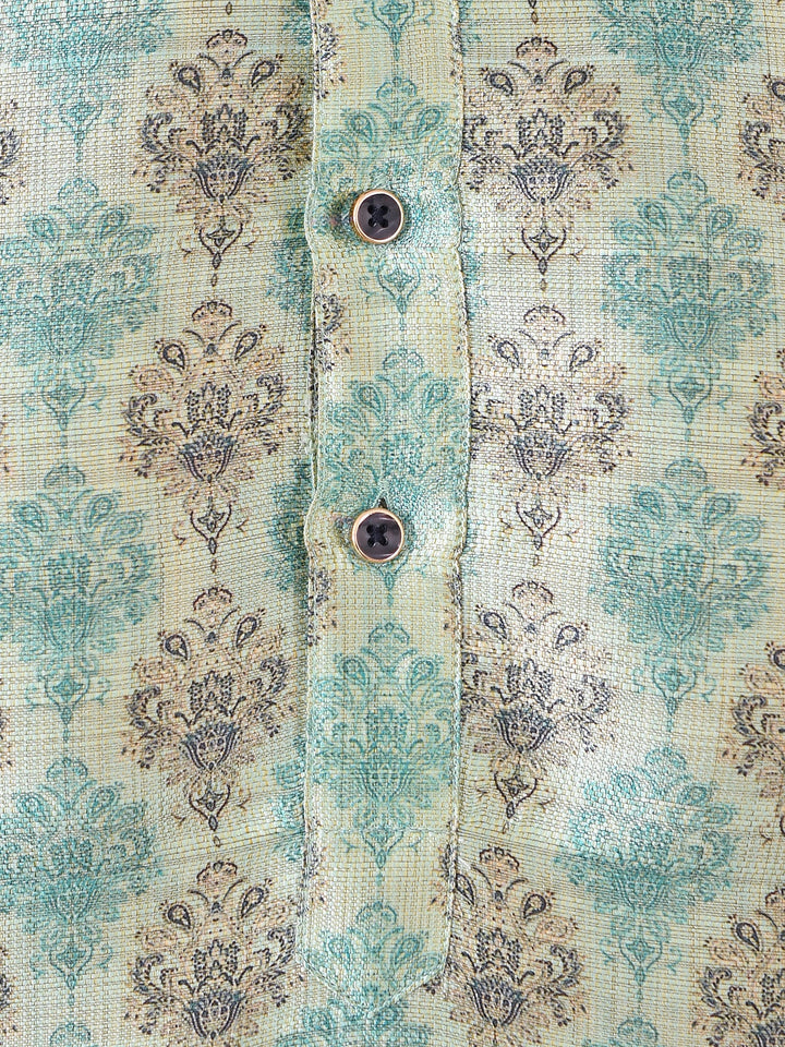 Ethnic Motifs Green Kurta Set