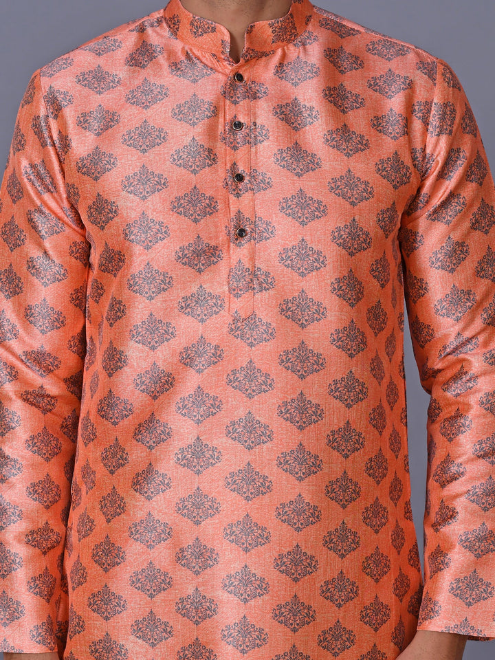 Floral Peach Kurta Set