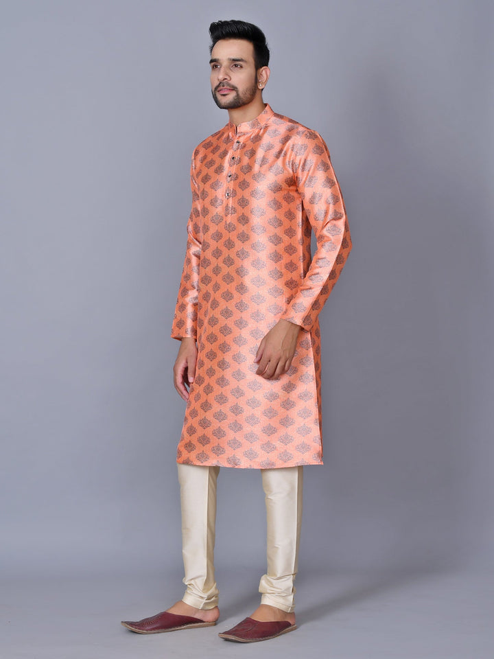 Floral Peach Kurta Set