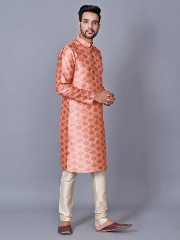 Floral Peach Kurta Set