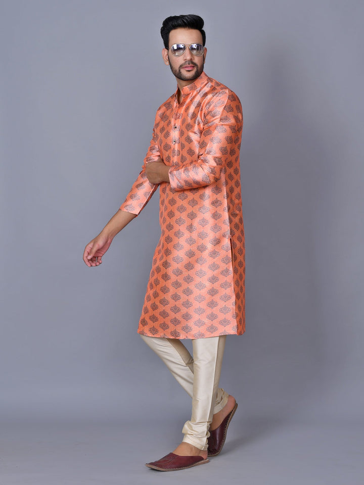 Floral Peach Kurta Set